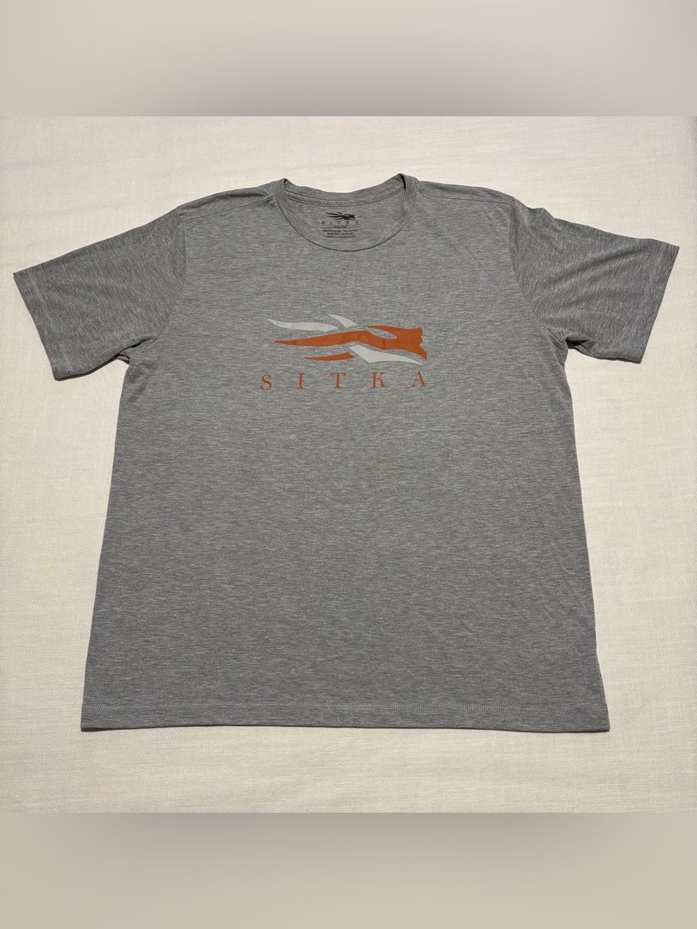 Men’s Sitka Gear Logo Short Sleeve Tee | Heather Gray | Size XL